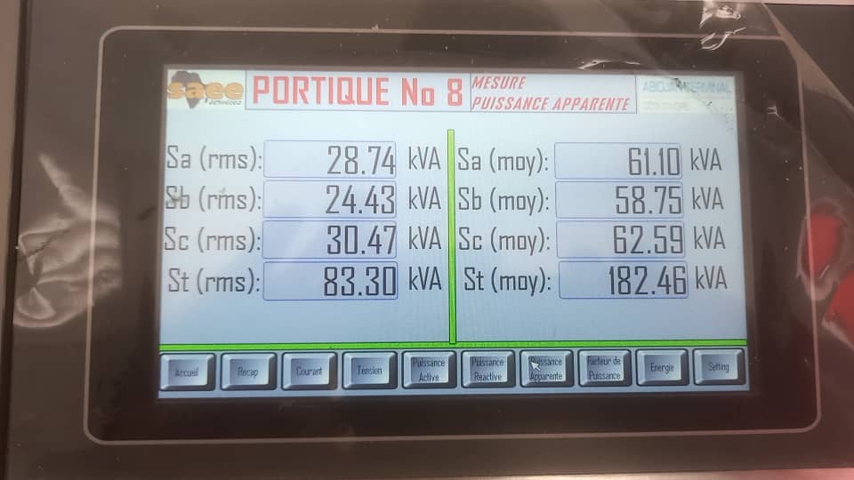 INSTALLATION DE SYSTEMES DE COMPTAGE D'ENERGIES ELECTRIQUES SUR LES PORTIQUES 4,5,6,7 ET 8